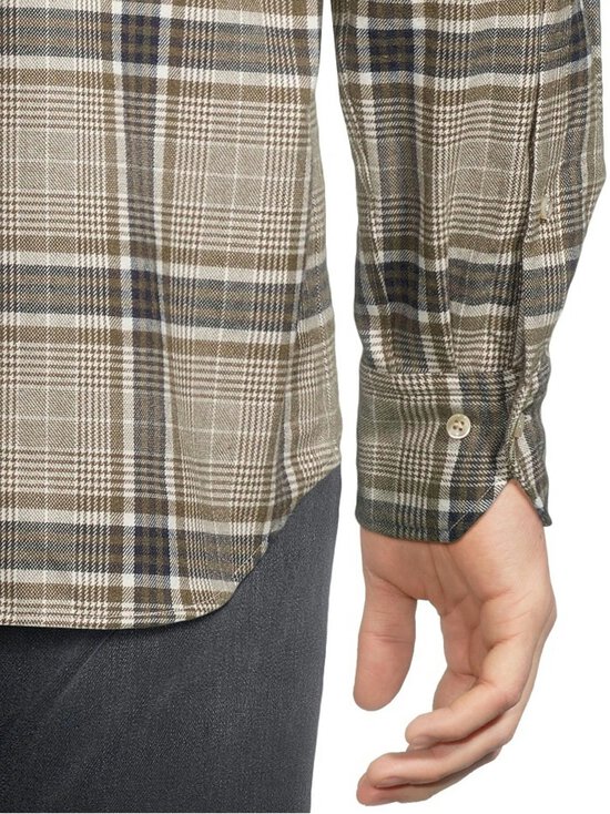 Stenströms - Regular checked -flanellikauluspaita - GREEN CHECK | Stockmann - photo 5