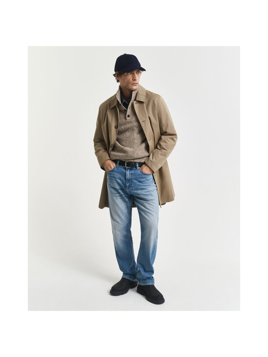 GANT - Kudum Neps Half Buttoned - 295 DK. SAND MELANGE | Stockmann - photo 5