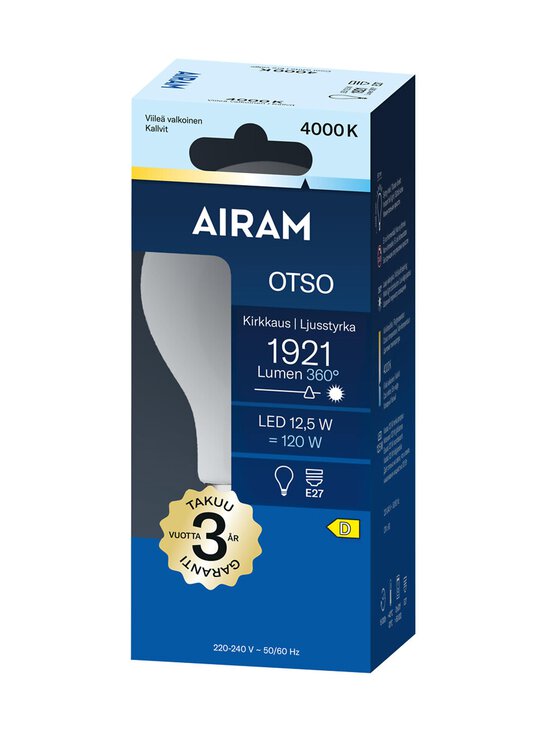 Airam - LED A60 840 1921lm E27 360 Otso -opaalilamppu - TRANSPARENT | Stockmann - photo 2