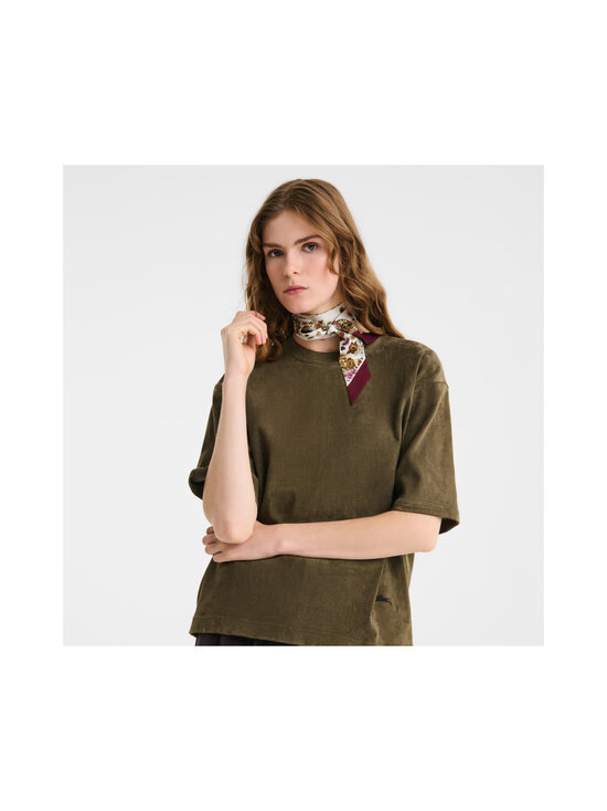 Longchamp - Collier de Fleurs bandeau zīda šalle - 009 BURGUNDY | Stockmann - photo 2