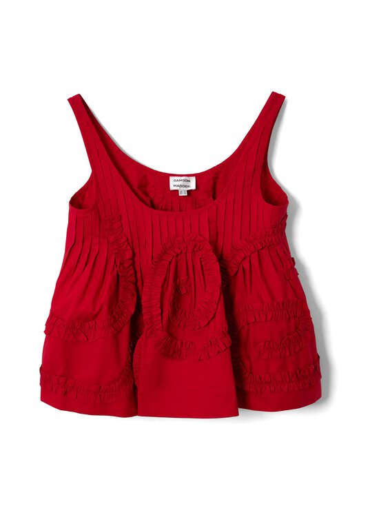 Damson Madder - Stella Ruffle Cami -toppi - RED | Stockmann - photo 1
