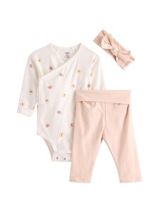 Lindex - Baby Starter Kit apģērbu komplekts 3 gab. - 8160 LIGHT PINK | Stockmann