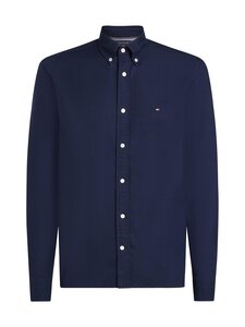 Tommy Hilfiger - Solid Heritage Oxford Relaxed Fit -kauluspaita - 0G0 PREPPY NAVY / DESERT SKY SOLID | Stockmann