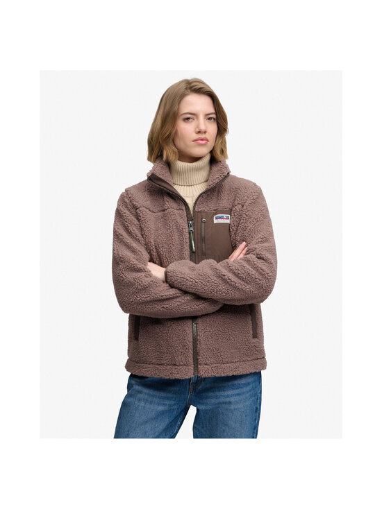 Superdry - Heritage Zip -fleecetakki - MZ0 DARK TAUPE | Stockmann - photo 2