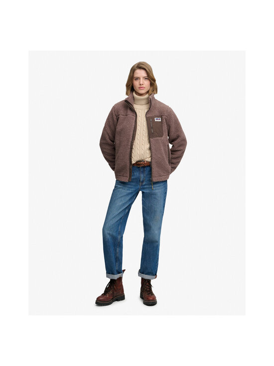 Superdry - Heritage Zip -fleecetakki - MZ0 DARK TAUPE | Stockmann - photo 4