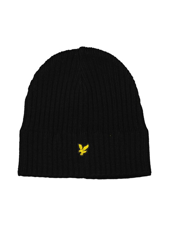 Knitted Ribbed Beanie -pipo