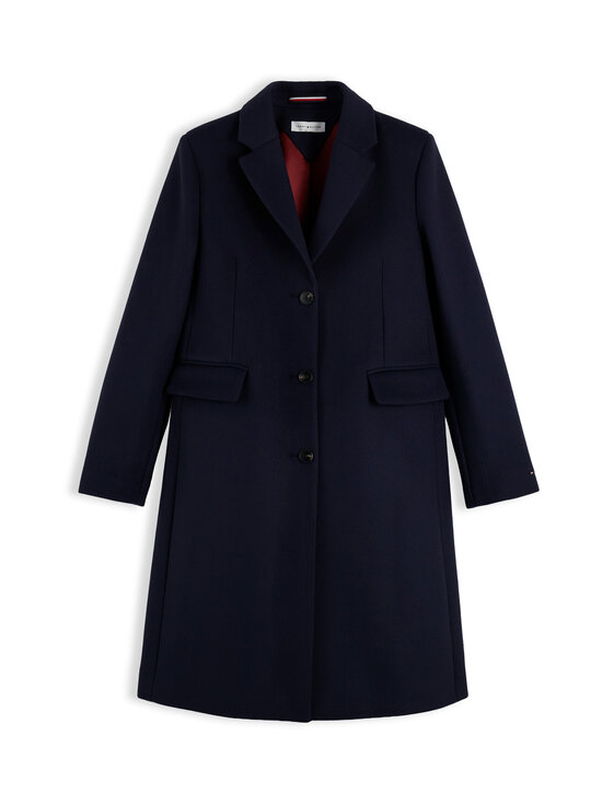 Tommy Hilfiger - Wool Classic vilnas mētelis - C1G DARK BLUE | Stockmann - photo 1