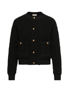 Moncler - Napillinen neuletakki - 999 BLACK | Stockmann
