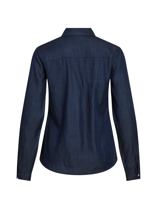 Vila - Vibista Denim džinsa krekls ar apkakli - DARK BLUE DENIM DETAIL:RINSE WASH | Stockmann - photo 2
