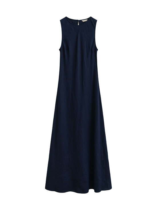 GANT - Linen Bias Cut Midi -mekko - 433 EVENING BLUE | Stockmann - photo 1