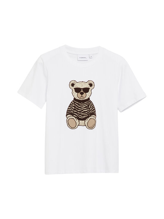 Comma - T-paita - 01D7 WHITE | Stockmann - photo 1
