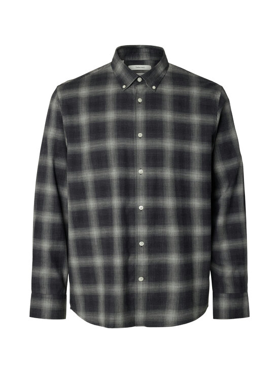 Selected - SlmRegCole Jay Melange krekls ar apkakli - DARK GREY MELANGE CHECKS:GREY | Stockmann - photo 1