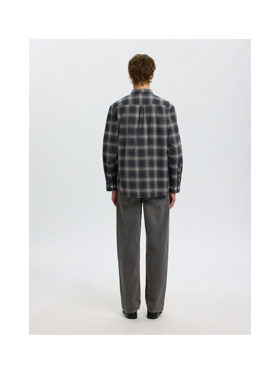 Selected - SlmRegCole Jay Melange krekls ar apkakli - DARK GREY MELANGE CHECKS:GREY | Stockmann - photo 4