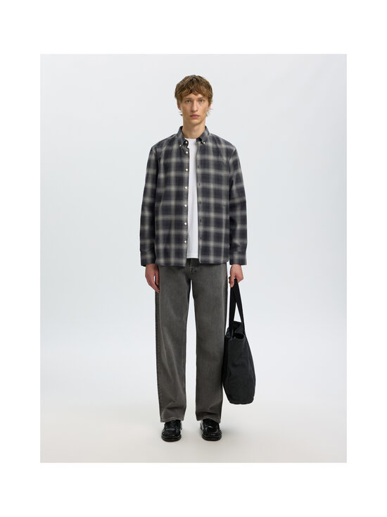 Selected - SlmRegCole Jay Melange krekls ar apkakli - DARK GREY MELANGE CHECKS:GREY | Stockmann - photo 6
