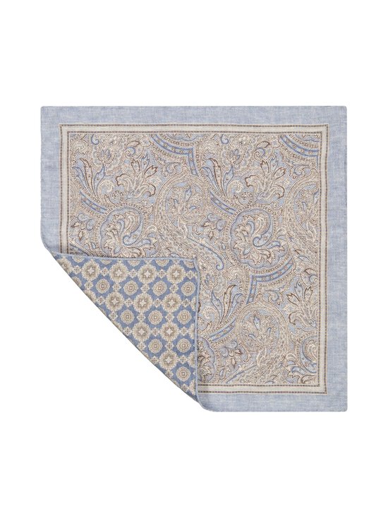 Stockholm Kravatt - Siidist taskurätt Hankie Double Face Paisley Medallion - 2 LIGHT BLUE | Stockmann - photo 2