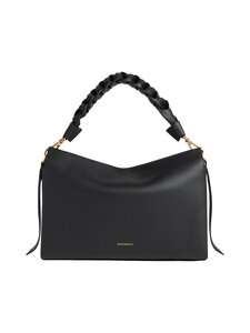 Coccinelle - Boheme Grana Double Grainy Leather -käsilaukku - 613 NOIR/COGNAC | Stockmann