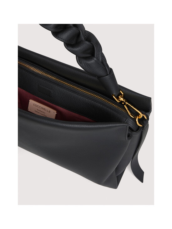Coccinelle - Boheme Grana Double Grainy Leather -käsilaukku - 613 NOIR/COGNAC | Stockmann - photo 4