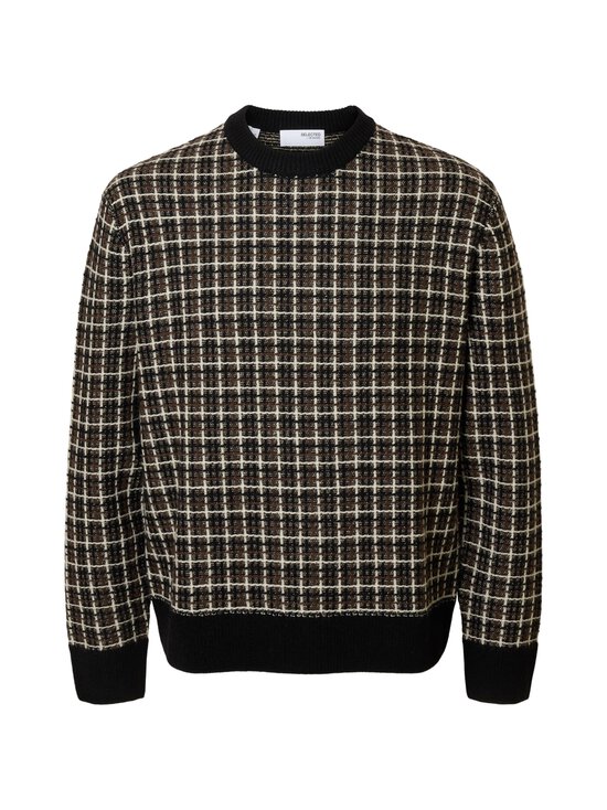 Selected - SlhMikolas-adījums - BLACK PATTERN:DEMITASSE AND ANGORA | Stockmann - photo 1