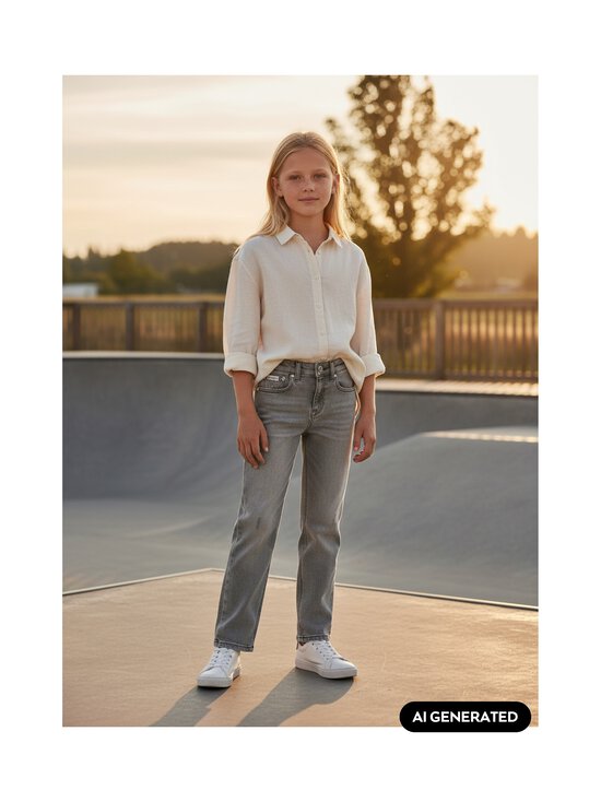 Calvin Klein Kids - Straight Stone Grey Wash -farkut - 1BY STONE GREY WASH | Stockmann - photo 3