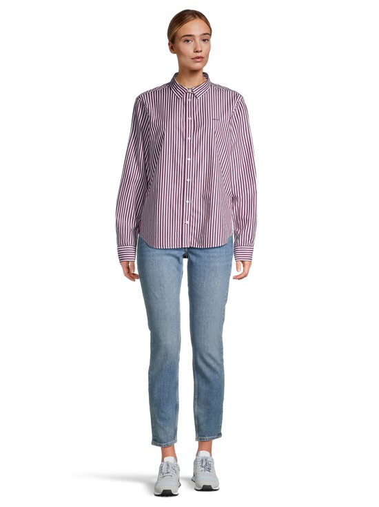 GANT - Classic Poplin Striped -paitapusero - 656 PLUM WINE - photo 2 GANT - Classic Poplin Striped -paitapusero - 656 PLUM WINE | Stockmann - photo 2