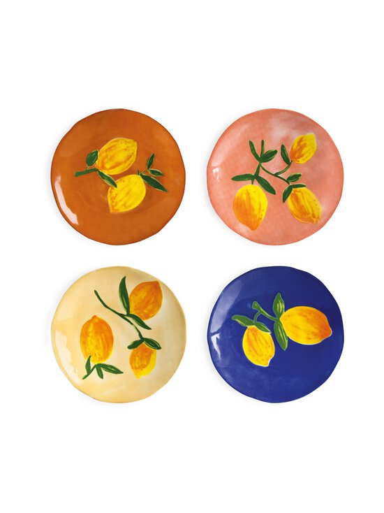 Taldrikud Lemon Full Colour 16 cm, 4 tk
