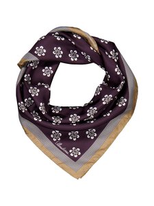 Stenströms - Silkkihuivi 70 x 70 cm - 291 DARK BROWN PATTERN | Stockmann