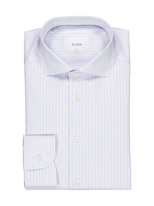 Eton - Striped Fine Twill Slim fit -kauluspaita - LIGHT BLUE | Stockmann