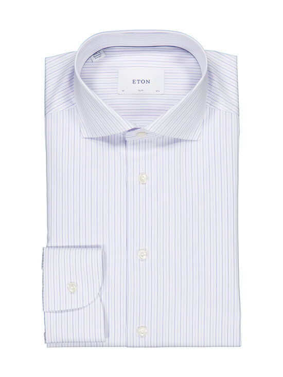 Eton - Striped Fine Twill Slim fit -kauluspaita - LIGHT BLUE | Stockmann - photo 1