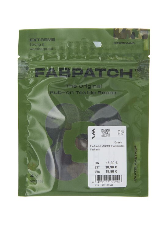 Vaatelaastari FabPatch - Extreme pašlīmējošie tekstila ielāpi - CAMO - photo 2 Vaatelaastari FabPatch - Extreme pašlīmējošie tekstila ielāpi - CAMO | Stockmann - photo 2