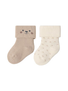 Lindex - Sokid Terry 2 paari - 4939 BEIGE | Stockmann