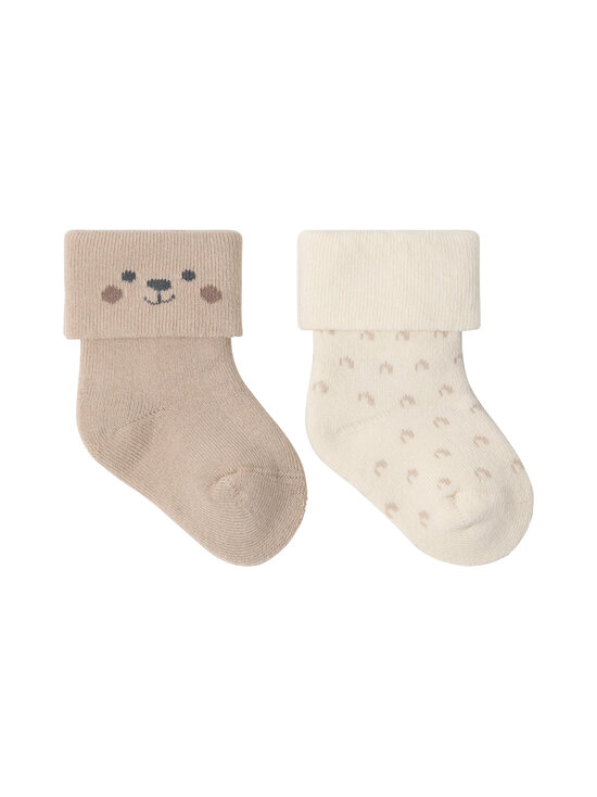 Lindex - Sokid Terry 2 paari - 4939 BEIGE | Stockmann - photo 2