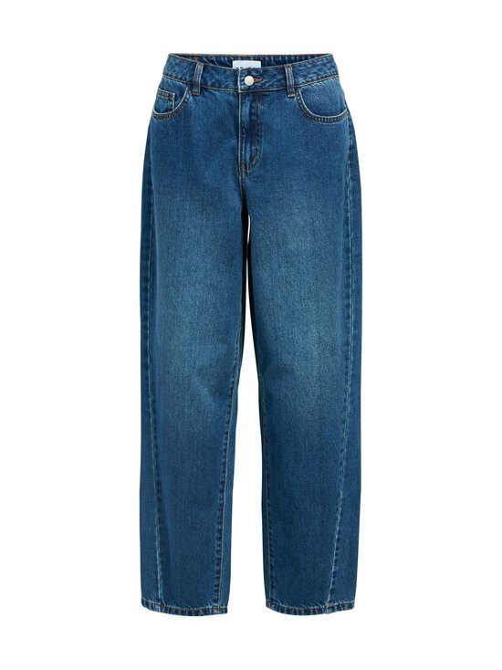 Object - ObjMiu Zoe Barrel potītes garuma džinsi - MEDIUM BLUE DENIM | Stockmann - photo 1