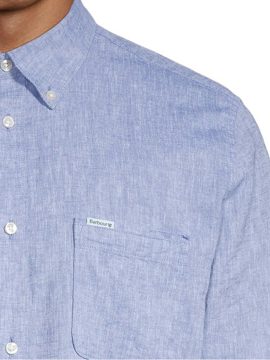 Barbour - Linen Nelson -kauluspaita - BL33 BLUE | Stockmann - photo 4
