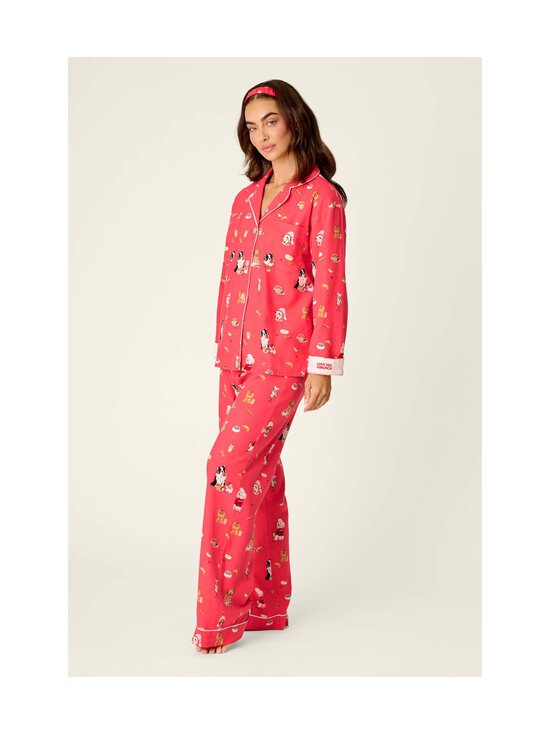 Pj Salvage - Flannels-pyjama - 558 ULTRA PINK | Stockmann - photo 4