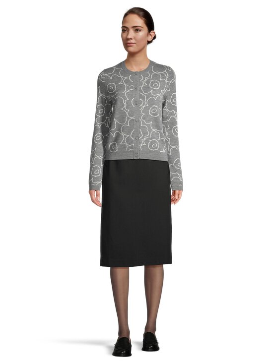 Marimekko - Villi Piirto Unikko -neuletakki - 919 DARK GREY, OFF WHITE - photo 2 Marimekko - Villi Piirto Unikko -neuletakki - 919 DARK GREY, OFF WHITE | Stockmann - photo 2