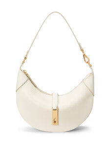 Polo Ralph Lauren - Nahast kott Half Moon Small - IVORY | Stockmann