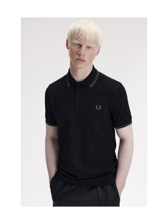 Fred Perry - Twin Tipped Slim -pikeepaita - T44 BLACK/FIELDGREEN | Stockmann - photo 5
