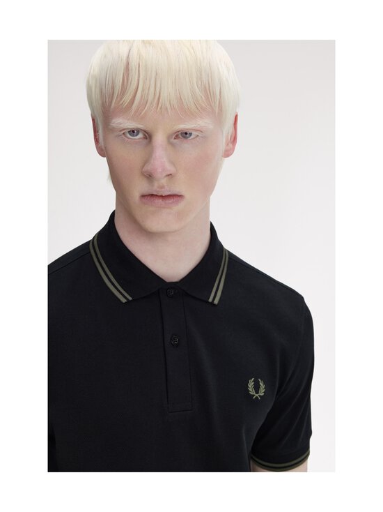 Fred Perry - Twin Tipped Slim -pikeepaita - T44 BLACK/FIELDGREEN | Stockmann - photo 6
