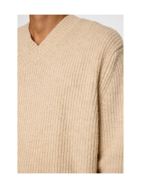 J.Lindeberg - Vitor V-neck Heavy Knit -neulepaita - C118 MOONBEAM MELANGE | Stockmann - photo 6