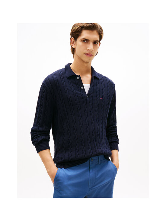Tommy Hilfiger - Classic Cotton Cable -pikeepaita - DW5 DESERT SKY | Stockmann - photo 2