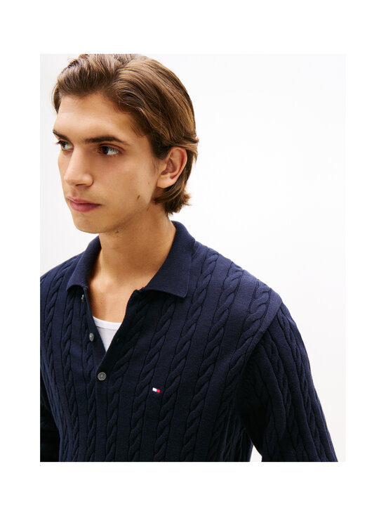 Tommy Hilfiger - Classic Cotton Cable -pikeepaita - DW5 DESERT SKY | Stockmann - photo 5