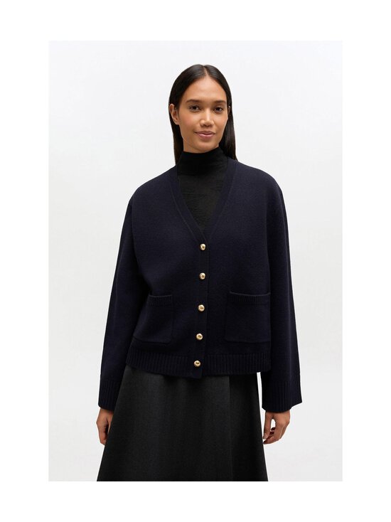 Ganni - Compact Wool -neuletakki - 683 SKY CAPTAIN | Stockmann - photo 2