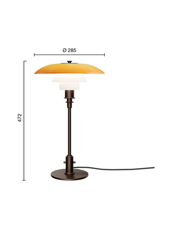 Louis Poulsen - Ph 3/2 Centenary Edition -pöytävalaisin - ORANGE | Stockmann - photo 2