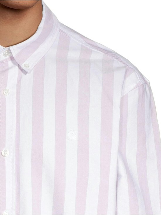 Carhartt WIP - Dillion Oxford Loose Fit -kauluspaita - 2SNXX DILLION STRIPE HORTENSIA / WHITE - photo 4 Carhartt WIP - Dillion Oxford Loose Fit -kauluspaita - 2SNXX DILLION STRIPE HORTENSIA / WHITE | Stockmann - photo 4