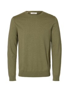 Selected - SlhBerg Crew džemperis - DEEP LICHEN GREEN DETAIL:MELANGE | Stockmann