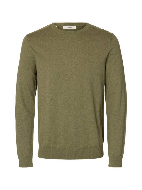 Selected - SlhBerg Crew džemperis - DEEP LICHEN GREEN DETAIL:MELANGE | Stockmann - photo 1
