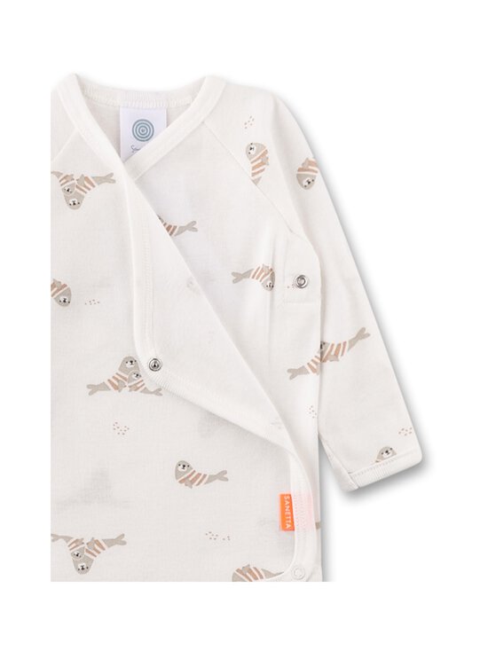 Sanetta - Baby B. Wrapover Body Seal bodijs - 1948 WHITE PEBBLE | Stockmann - photo 3