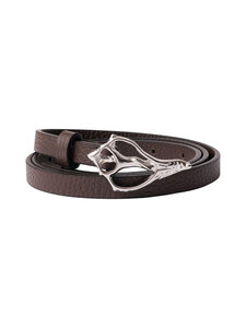 Rodebjer - Petit Shell Pebble -vyö - 2559 DK BROWN/SILVER | Stockmann