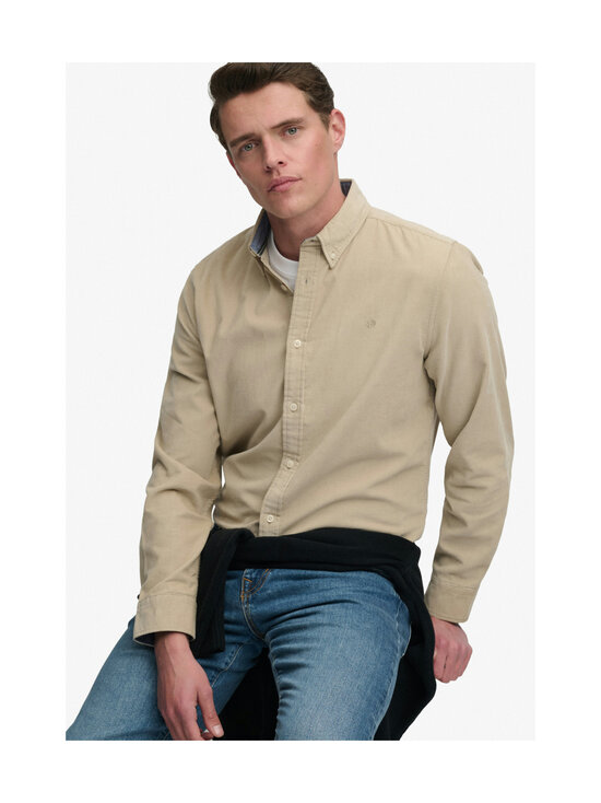 Superdry - Velvetist särk Classic Needle - 8MB STONE WASH TAUPE BROWN | Stockmann - photo 4
