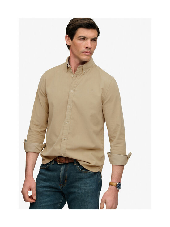 Superdry - Velvetist särk Classic Needle - 8MB STONE WASH TAUPE BROWN | Stockmann - photo 5